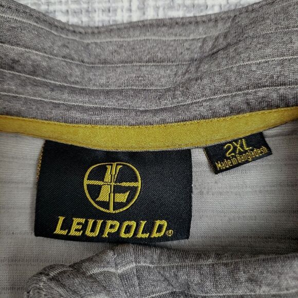 Leupold McKinley Ridge 1/2 Zip Pullover Baselayer 180498 Shadow Gray Men's 2XL - Picture 5 of 14